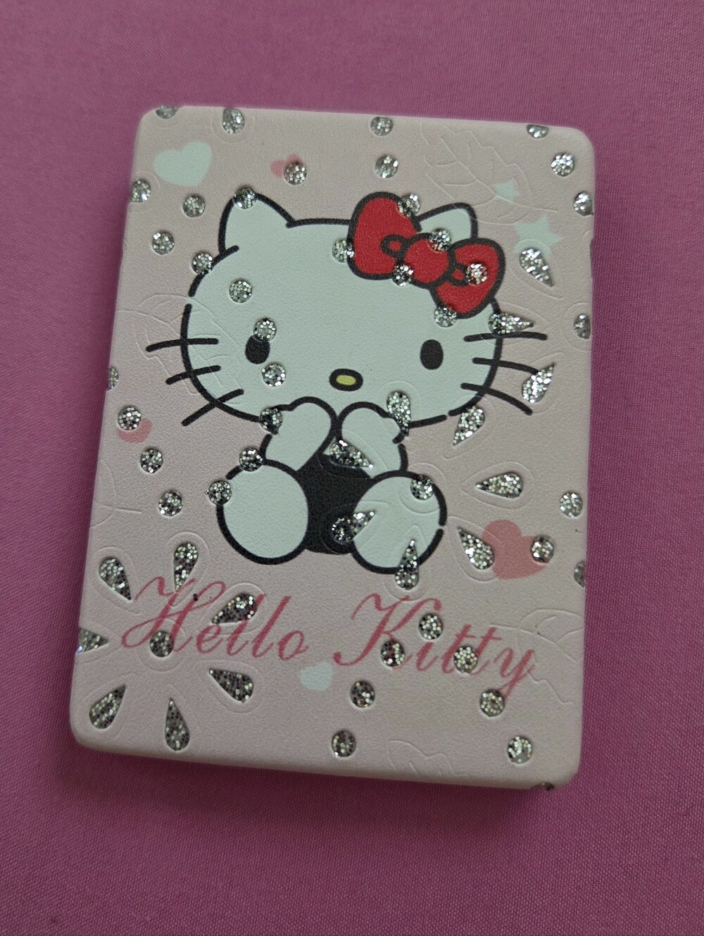 Hello Kitty Pink and Red Glitter Tablet Sleeve